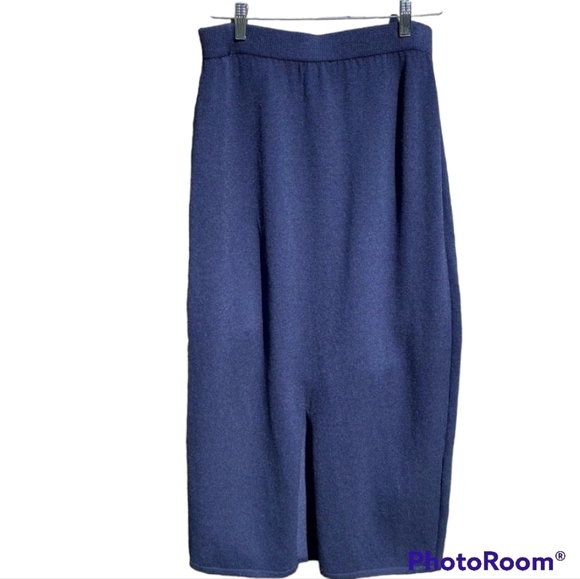 ST. JOHN BASICS Black Maxi Skirt Size 8 - Picture 3 of 4